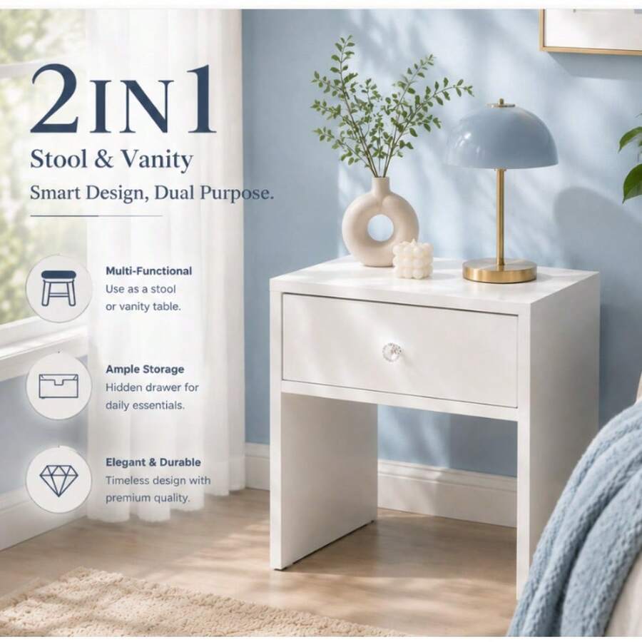 Furniture Hardware Manufacturers - Taburete de Almacenamiento 2 en 1