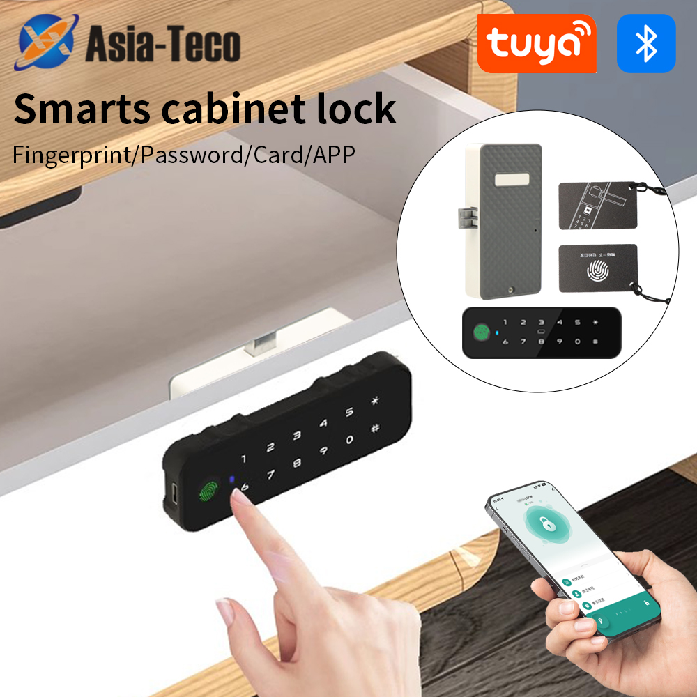 Furniture Hardware Wood - Tuya-armario de madera inteligente con Bluetooth,