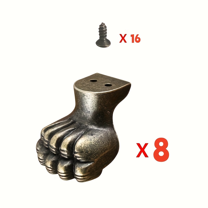 Furniture Hardware Wood - 8 piezas de herrajes decorativos de