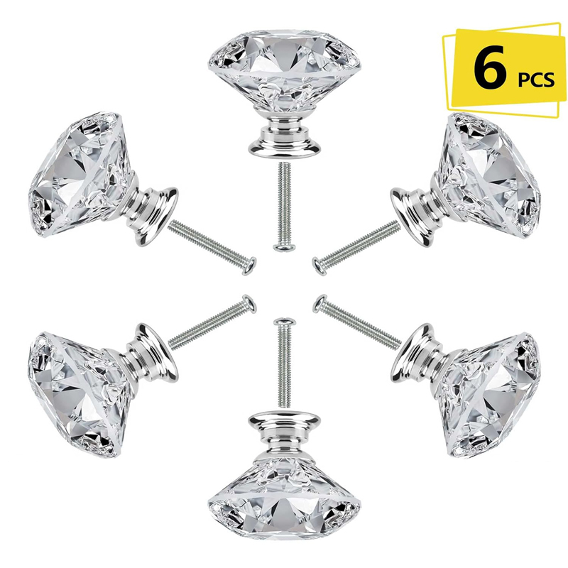 Furniture Hardware Feet - Juego de 6 Perillas Redondas de