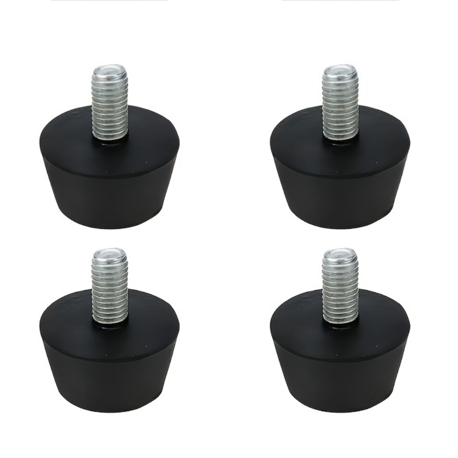 Furniture Hardware Feet - Almohadillas ajustables de goma con tornillos
