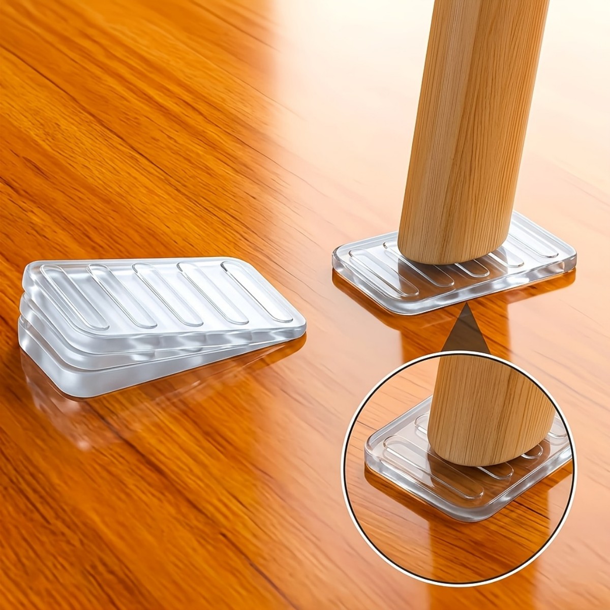 Furniture Hardware Feet - 8 almohadillas ajustables para patas de