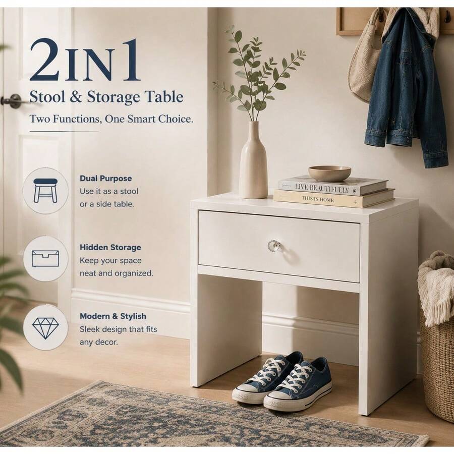 Taburete de Almacenamiento 2 e - Furniture Hardware Manufacturers reseña y precio