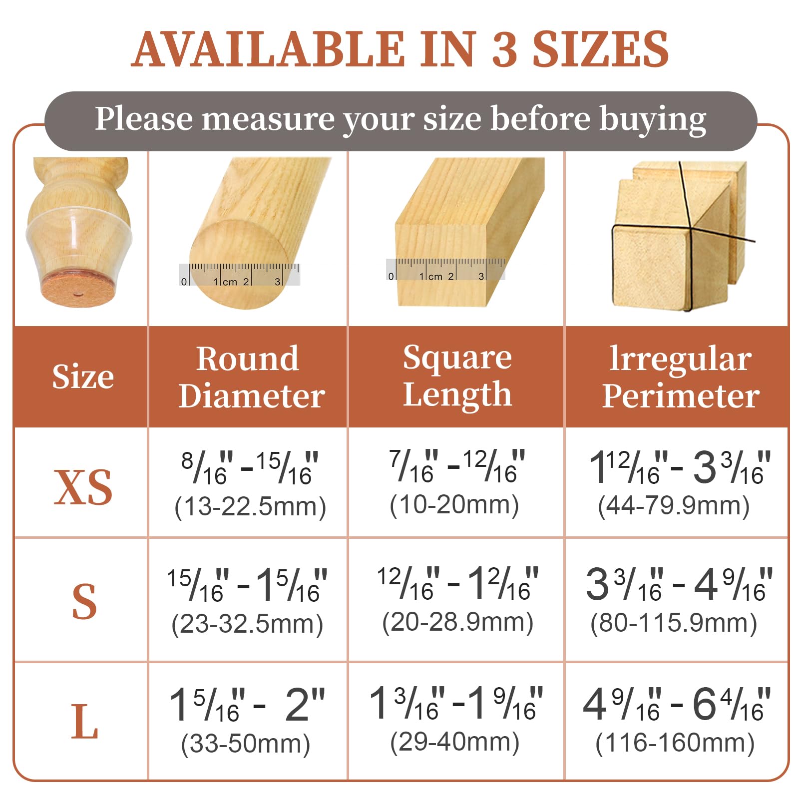 24-36 Uds. Gorros para patas d - Furniture Hardware Feet reseña y precio