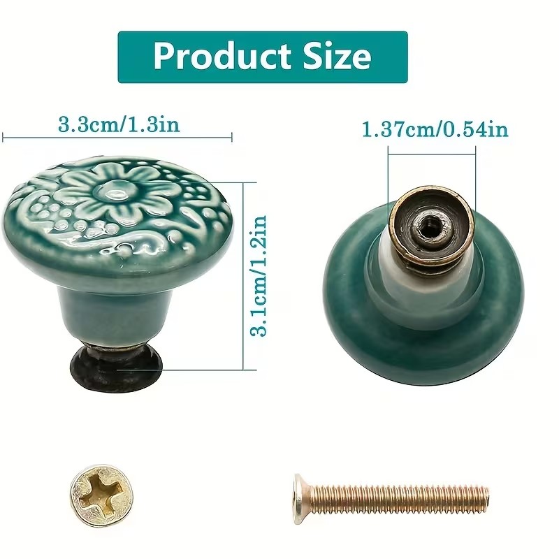 12 perillas de cerámica para g - Furniture Hardware Feet reseña y precio