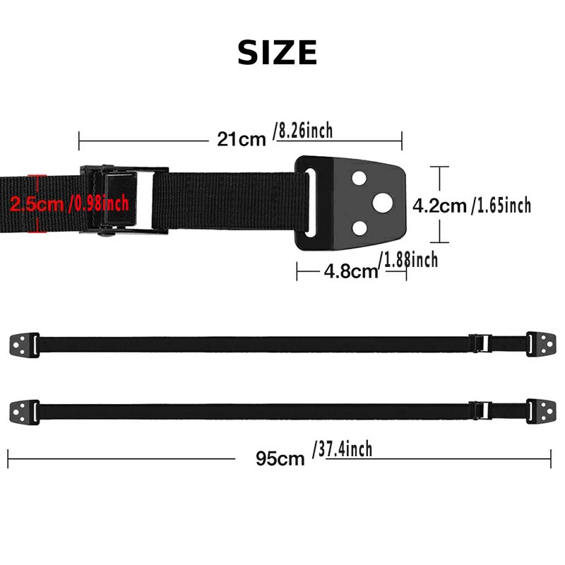 Paquete de 2 correas de seguri - Furniture Hardware Manufacturers reseña y precio